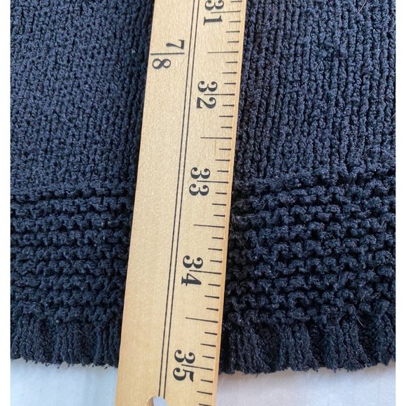 Paraphrase Woman Silk/Nylon 2X Sheer Knit Cardigan Single Button Office Goth - Picture 5 of 8